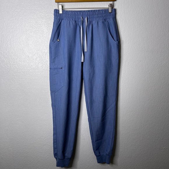 Figs Catarina Top Uman Jogger Pants Scrub Set Heathered Indigo WomensSmall - Picture 4 of 11